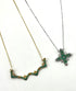14K Gold Diamond & Emerald Star Of Bethlehem Opening Magnetic Necklace